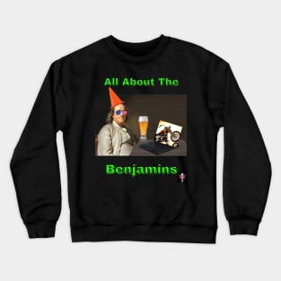 Ben Franklin Pop Art Funny Design Crewneck Sweatshirt